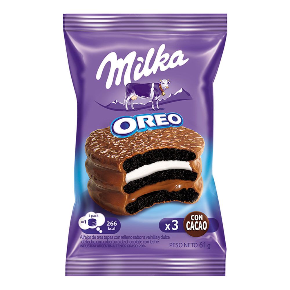 Alfajor Milka Oreo Dulce De Leche G