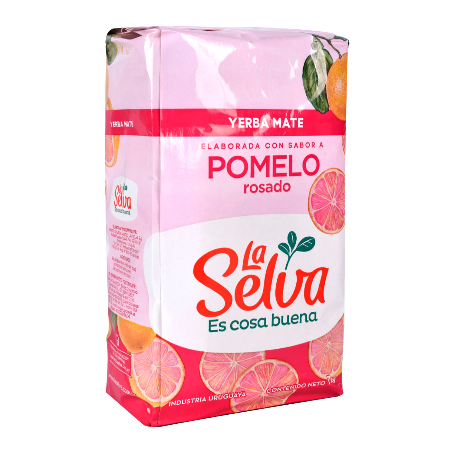 Yerba Mate La Selva Sabor Pomelo 1 Kg