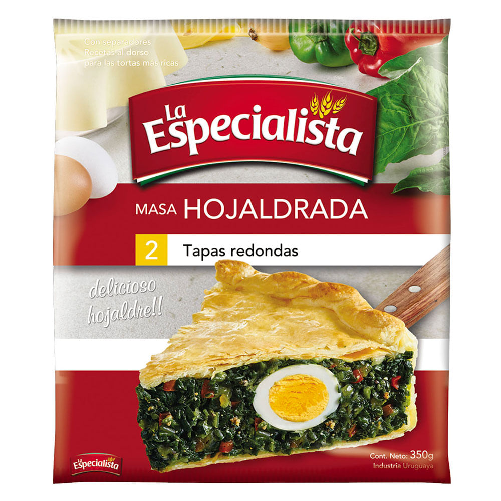 Masa Para Pascualina Redonda Hojaldrada La Especialista 350 G