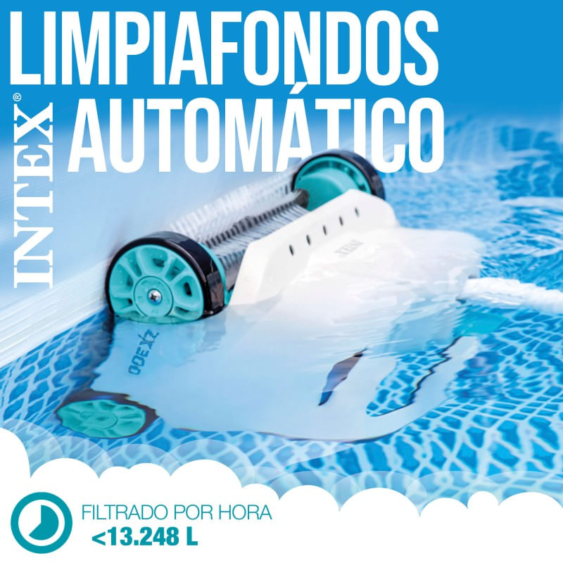 INTEX ROBOT LIMPIADOR AUTOMÁTICO SUELOS Y PAREDES ZX300