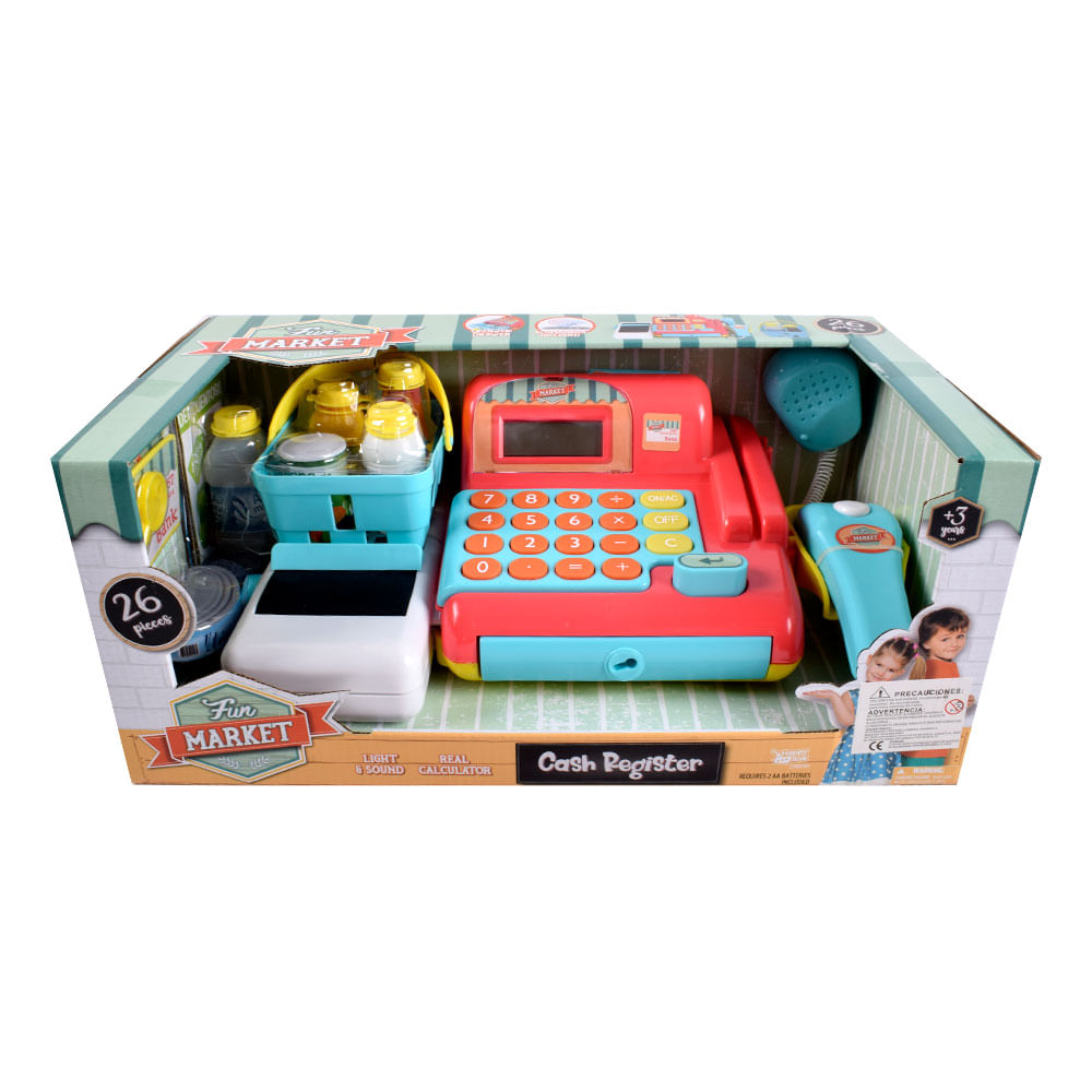 Caja registradora juguete con Accesorios y Micrófono, 7514