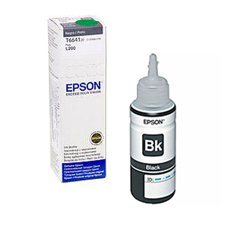 Botella Tinta Epson T664120 Negra L200 210 220 355 555 1300 5366