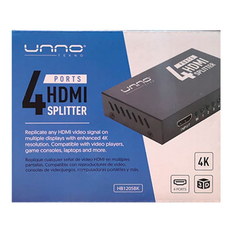 SPLITTER HDMI DE 4 SALIDAS 