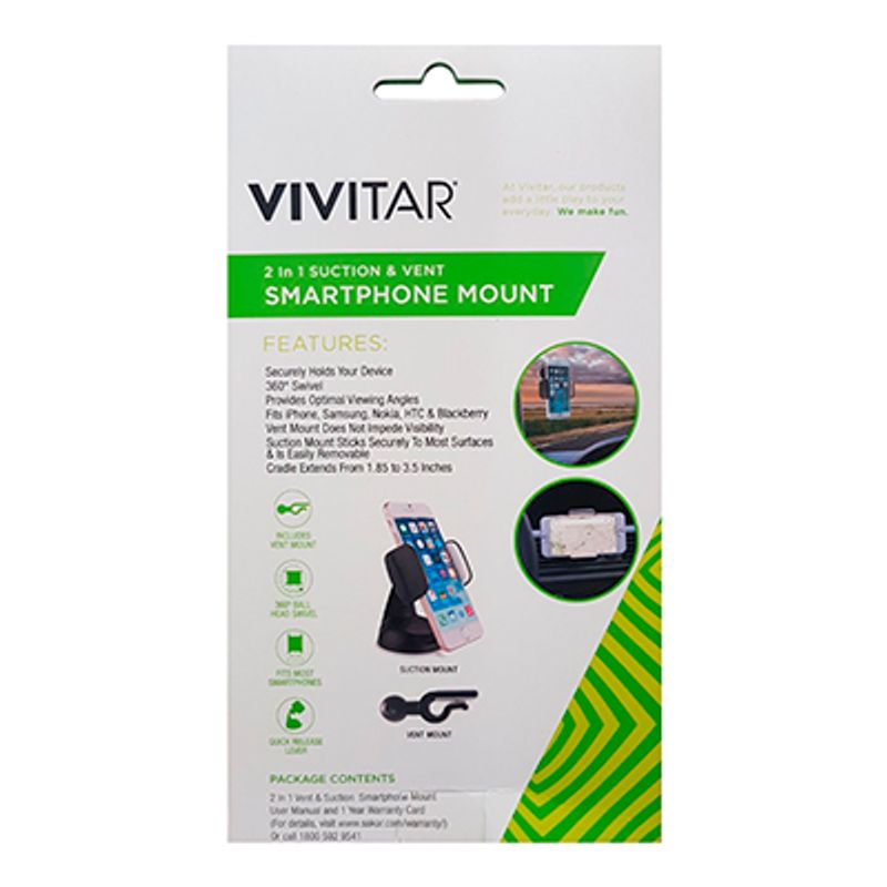 Soporte 2 En 1 de Auto P/ Smartphones vivitar / Kservice