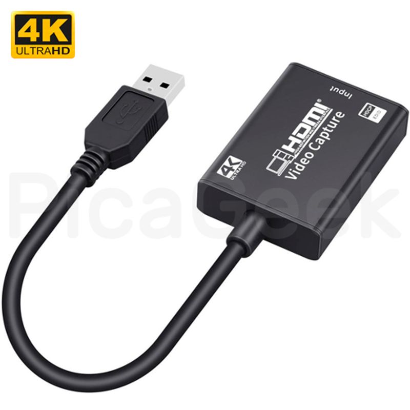 Capturadora de Video HDMI Ultra 4K 1080p USB 3.0 con Puertos para