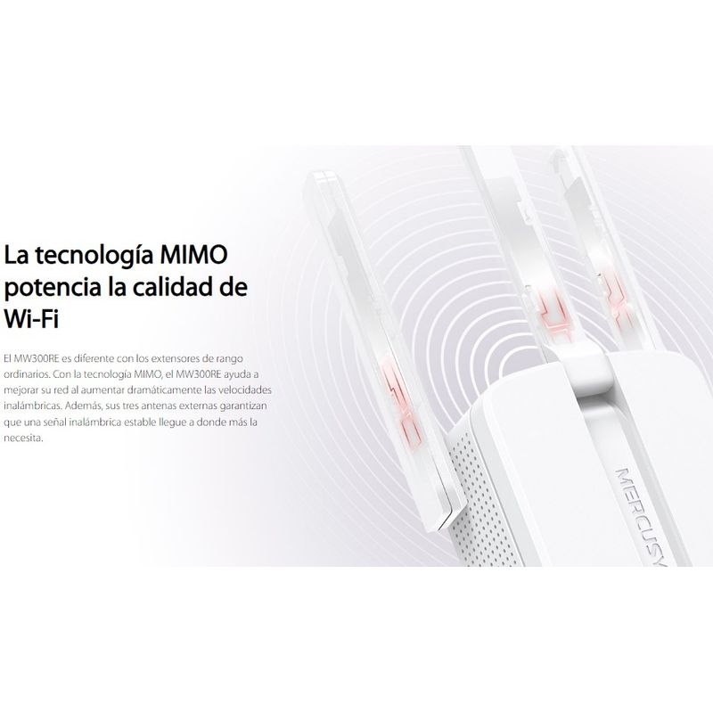 Repetidor Wifi Mercusys / Extensor de Rango / MW300RE