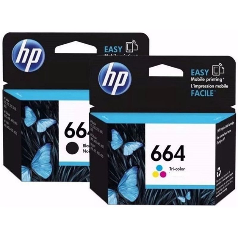 Juego Cartuchos Original Hp 664 Negro + Color 2135 2675 3775