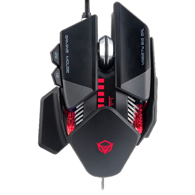 Mouse Mecanico Gamer Usb Meetion Gm80 Ergonómico 7 Botones