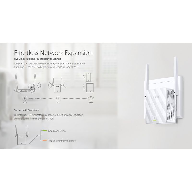 Extensor Repetidor Amplificador Wifi 300mbps Tp-link Wa855re