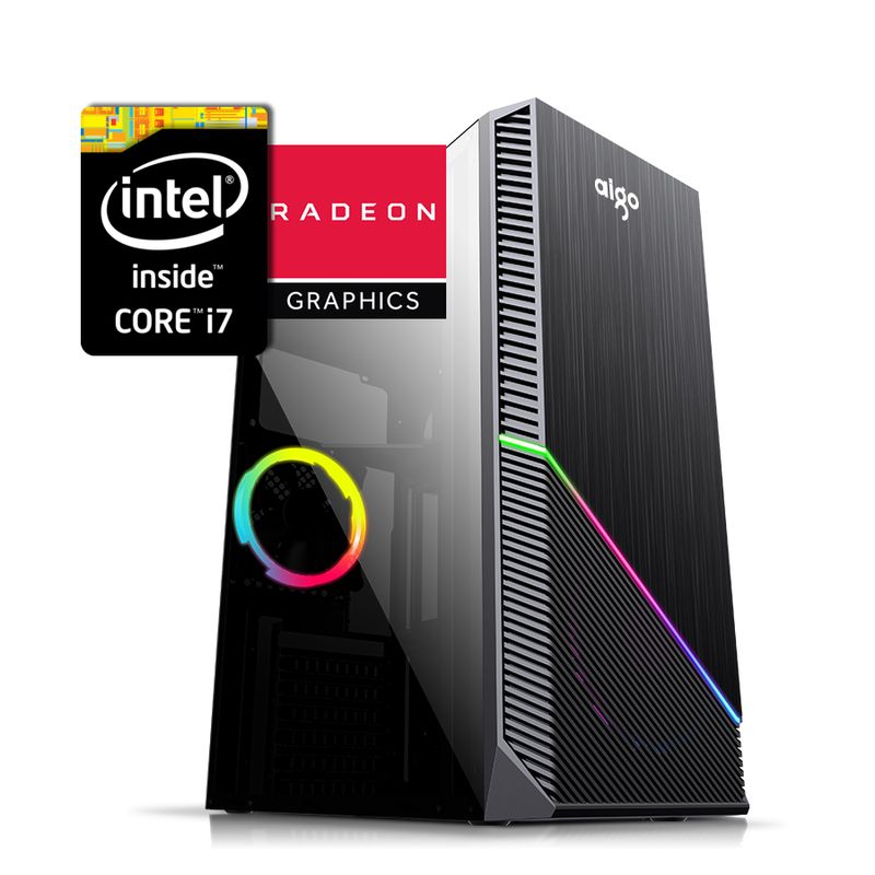 Torre Pc Gamer I7 3.6ghz 16gb 500gb + 240gb Ssd + Rx550 4gb