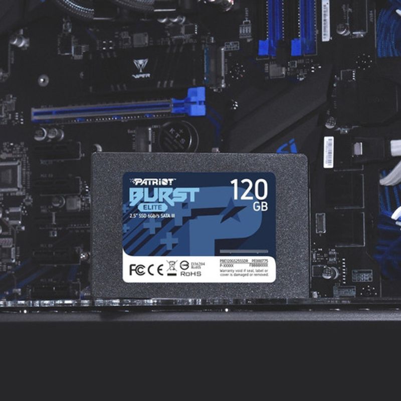 Disco Ssd 120gb Patriot Burst Elite Interno 2.5 Backup