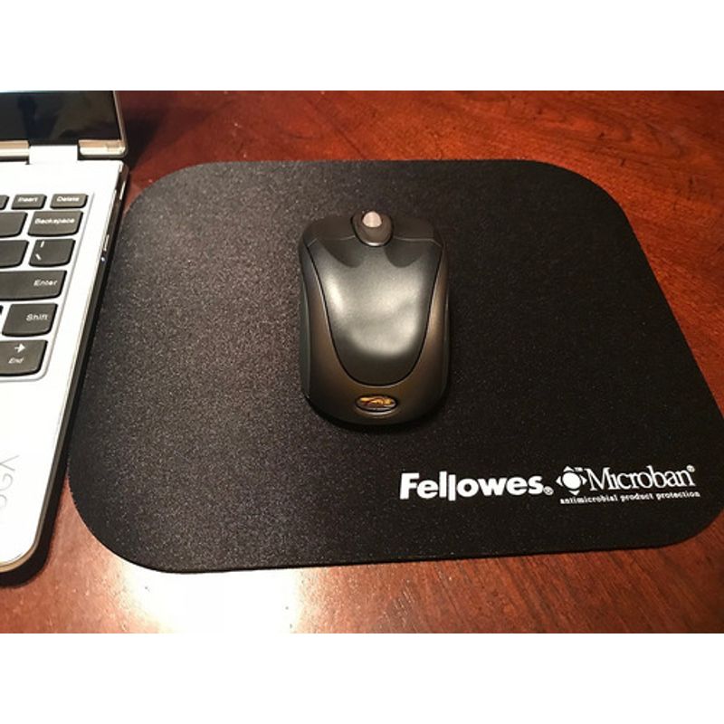 Mouse Pad Ergonómico Apoya Muñecas Fellowes Microban Backup