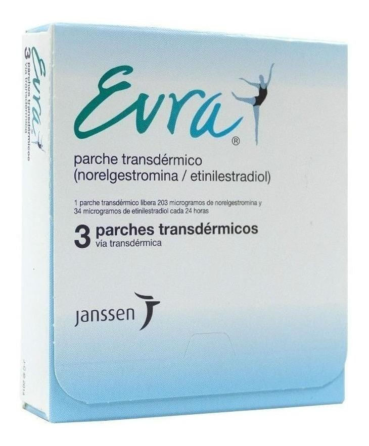 Evra 3 Parches Anticonceptivos Transdérmicos