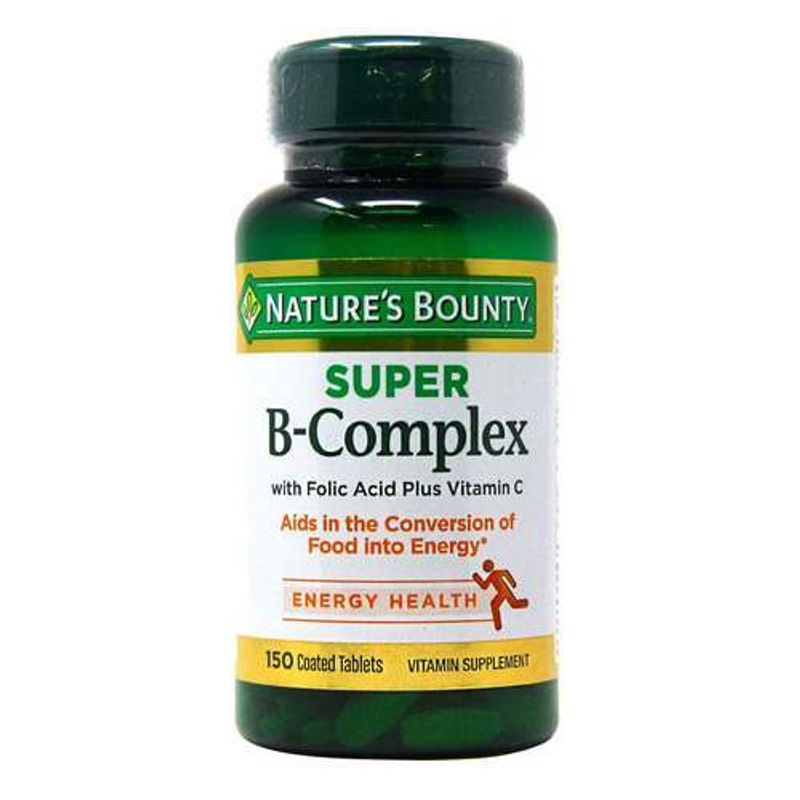 Complejo B Acido Folico Y Vitamina C Natures Bounty 150 Capsulas 3598