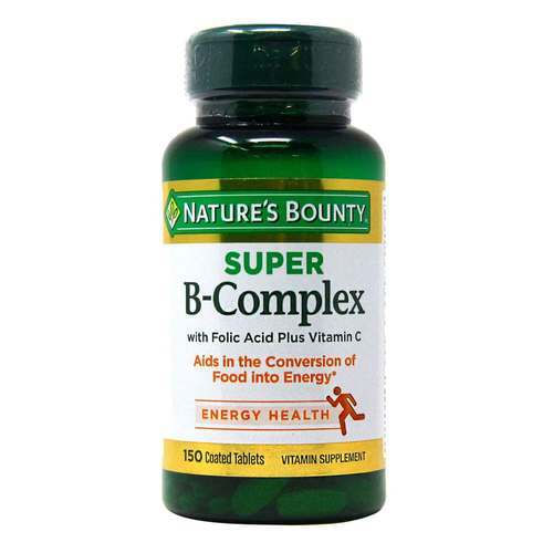 Complejo B Acido Folico Y Vitamina C Natures Bounty 150 Capsulas 3528