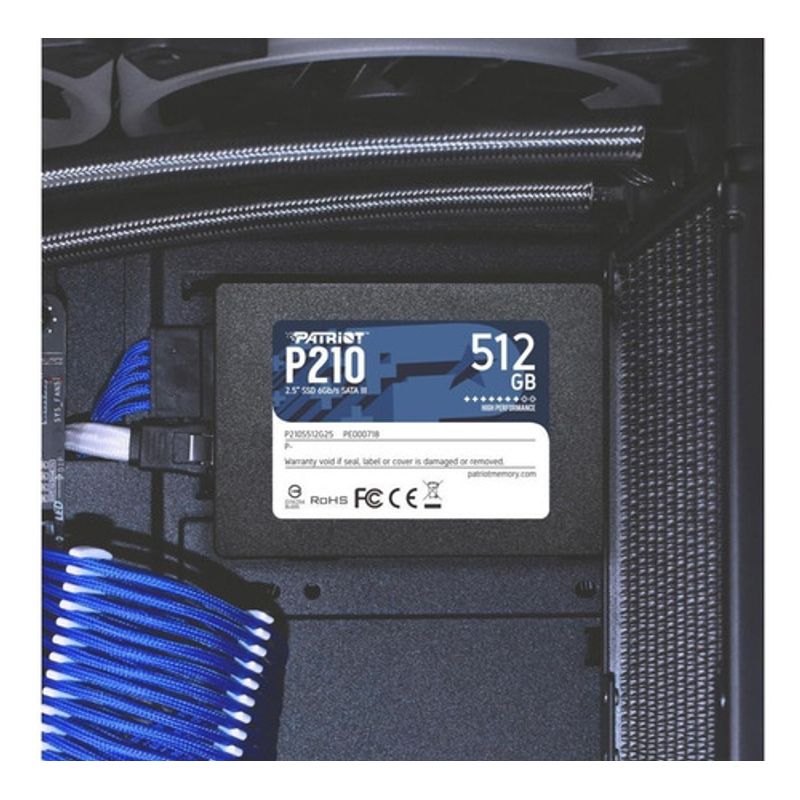 SSD 512GB 2.5 SOLIDO PATRIOT P210 P210S512G25 P210