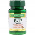 Natures Bounty  Vitamina B12 , 500 Mcg, 100 Caps,  Supleuy.f