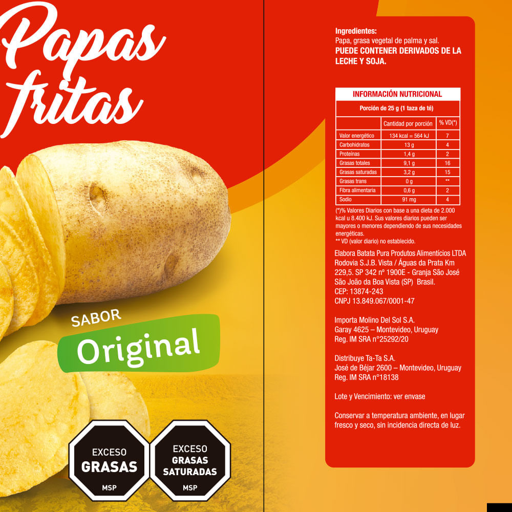 Torres Paprika Premium - Bolsa grande de papas fritas, 1 bolsa, 5.29 onzas