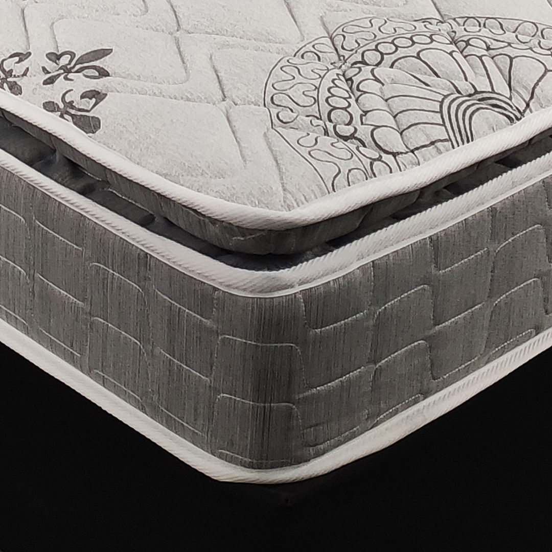 Sommier Espuma D33 Pillow Top Sono 1 plaza y media ALTA DENSIDAD