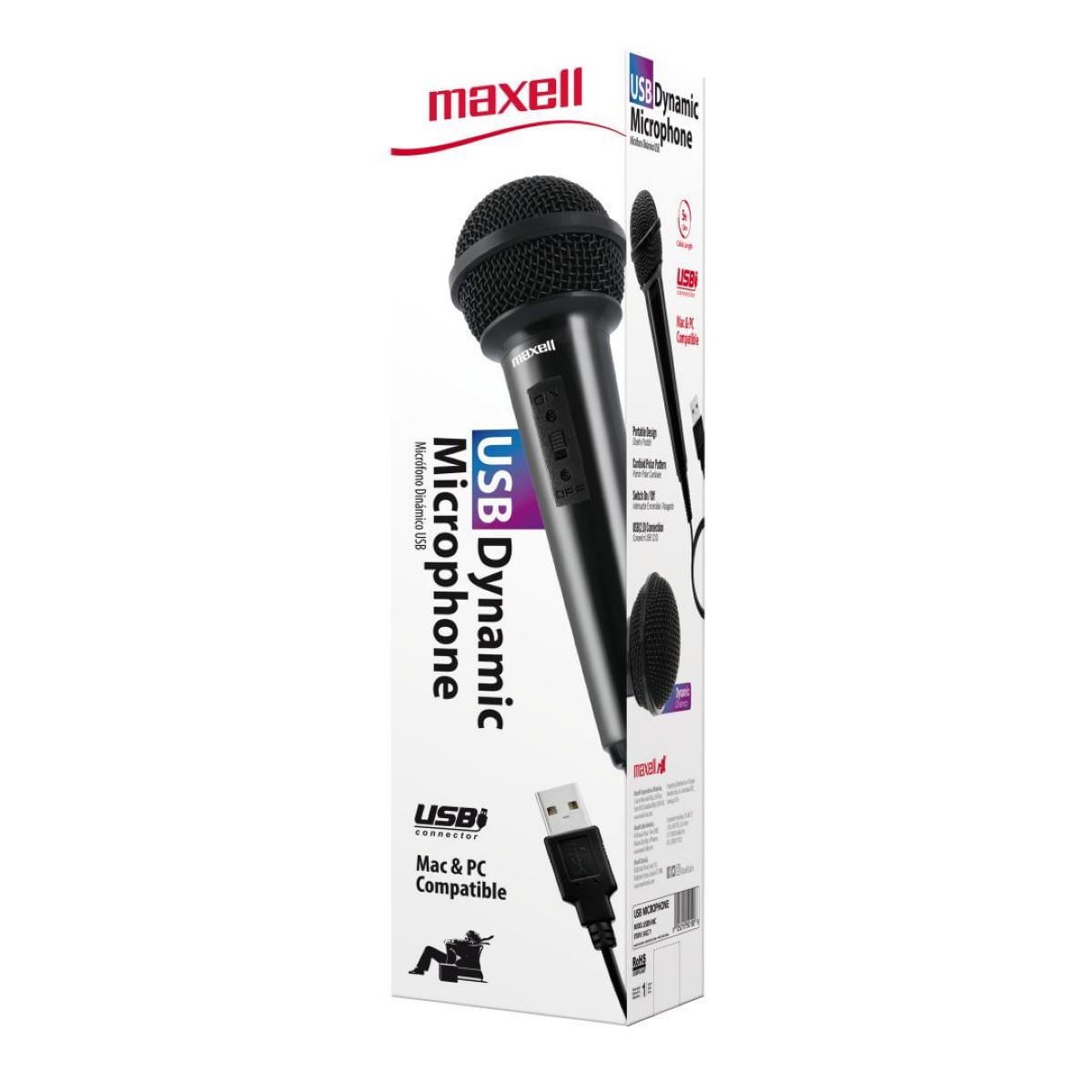 Maxell Latinoamérica  MICROFONO USB USBM-MIC