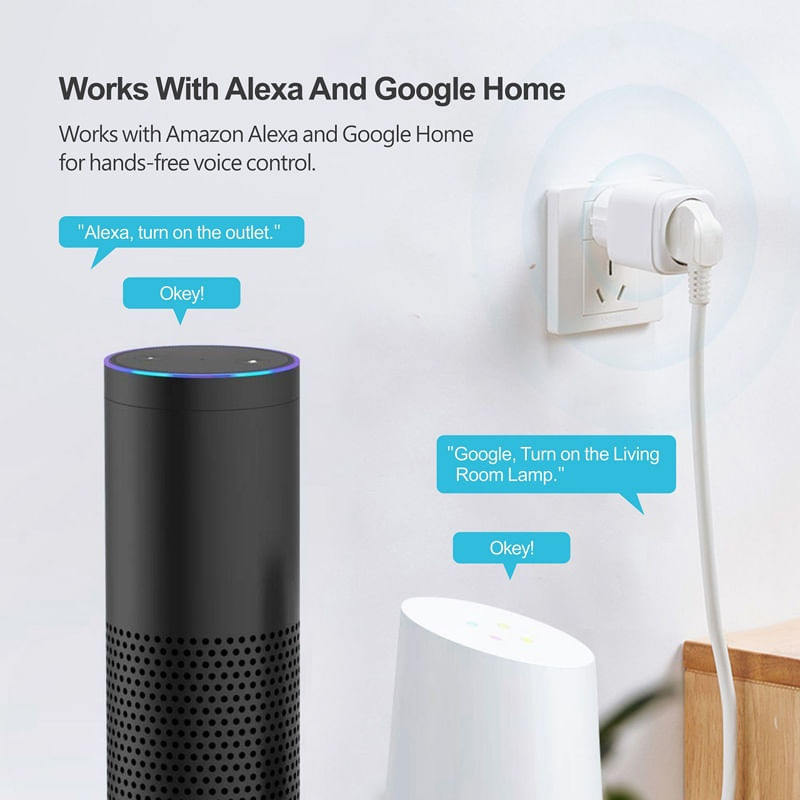 Enchufe Wifi Inteligente Control App Google Home Alexa Tuya