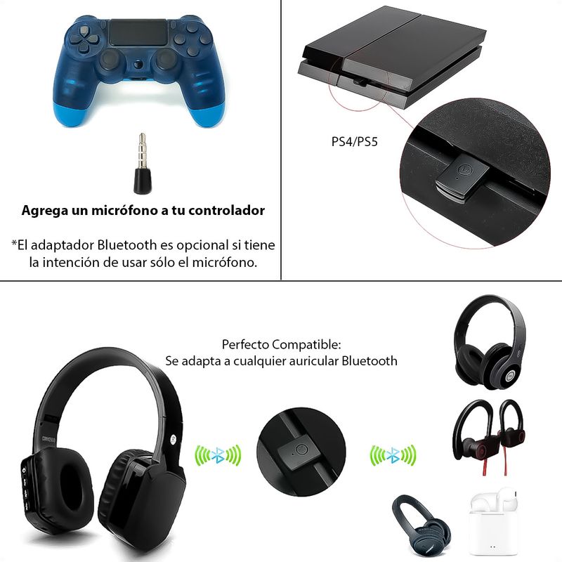 Control USB / Bluetooth* para videojuegos compatible co