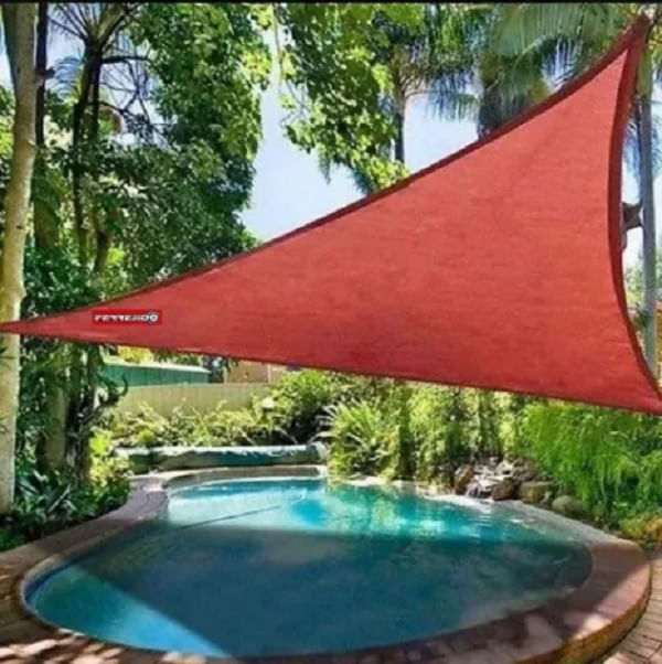 Malla Sombra Toldo Vela Triangular 3x3mts Exterior Jardín - MUNDO SHOP