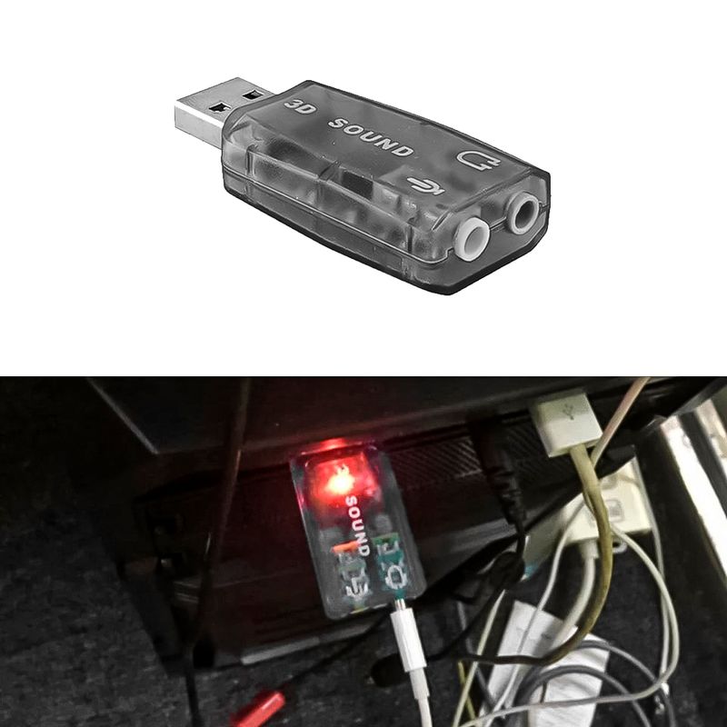 Tarjeta De Sonido Externa 2.0 Usb