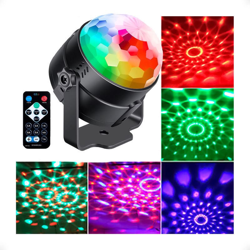 Bola De Luces Led Rgb Audioritmica Discoteca Con Control