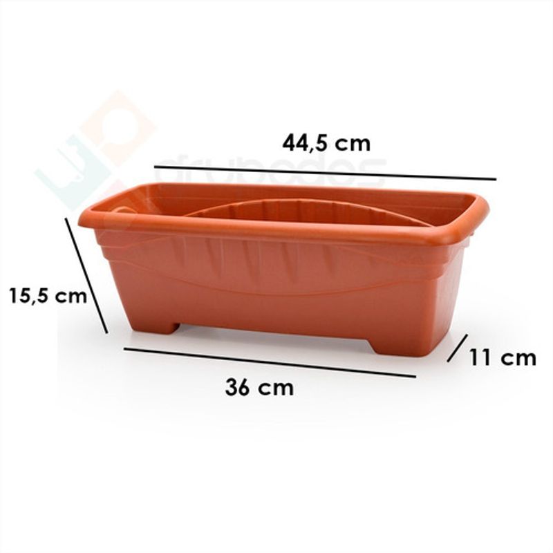 Jardinera Para Balcón De 60 Cm, 4 Unidades De Balcones, Jardinera