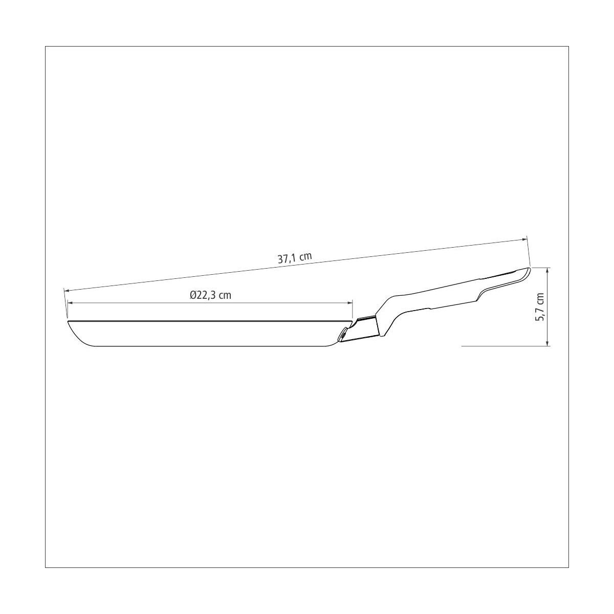 Sarten para panqueques 22 cms, línea LORETO - TR5850 — Fivisa