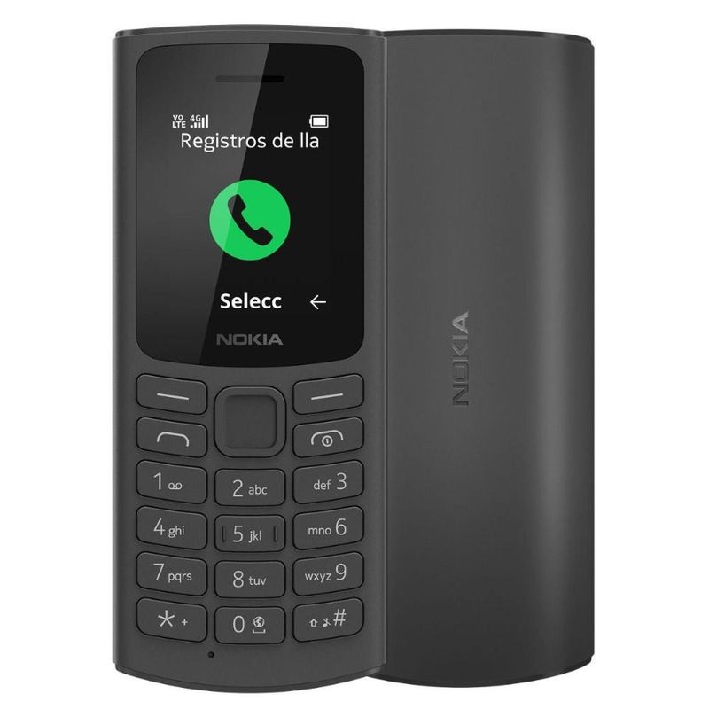 Nokia-105 4G Dual SIM, pantalla de 1,8 pulgadas, batería de 1020