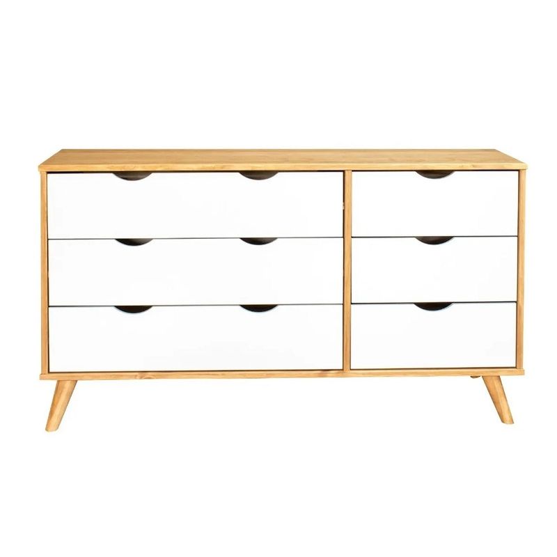COMODA 6 CAJONES CAJONERA MADERA MACIZA