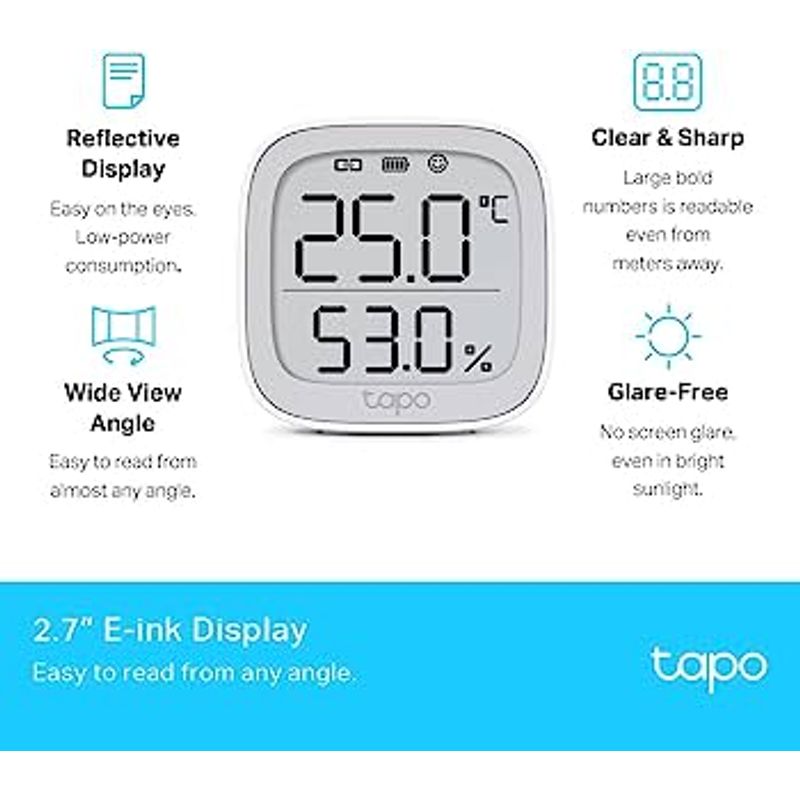 Termómetro e Higrómetro TP-LINK TAPO T315 sensor con visualización