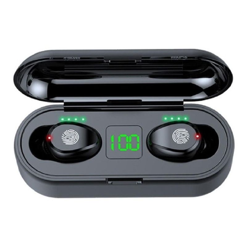 Auriculares in ear inal mbricos F9 negro