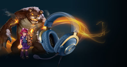 Auriculares Gamer Logitech G Pro X Gaming 7.1 Edición League of Legends LOL  con Micrófono extraíble