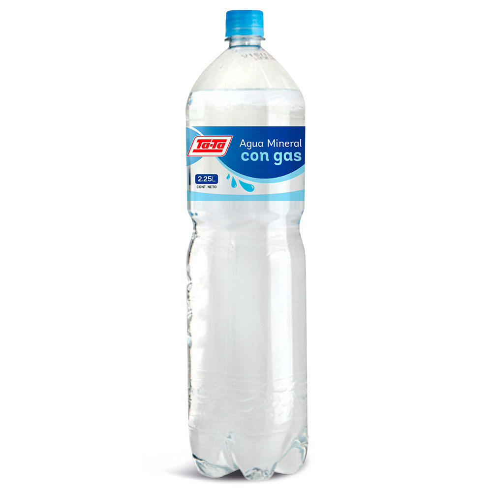 Agua mineral con gas Carrefour 1,25 l.