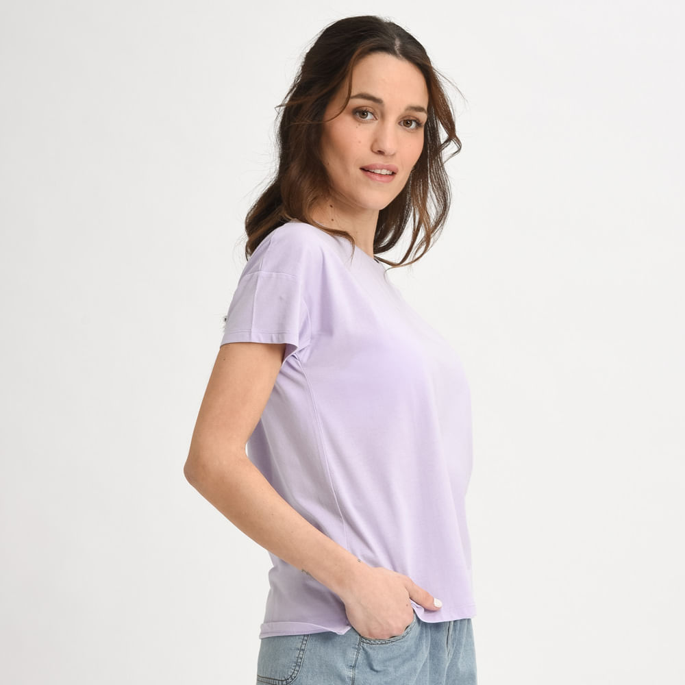 Remera discount lila mujer