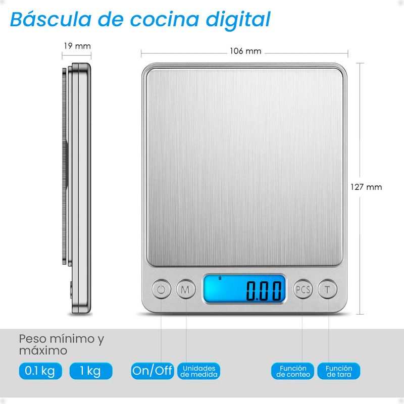 Peso digital para cocina 