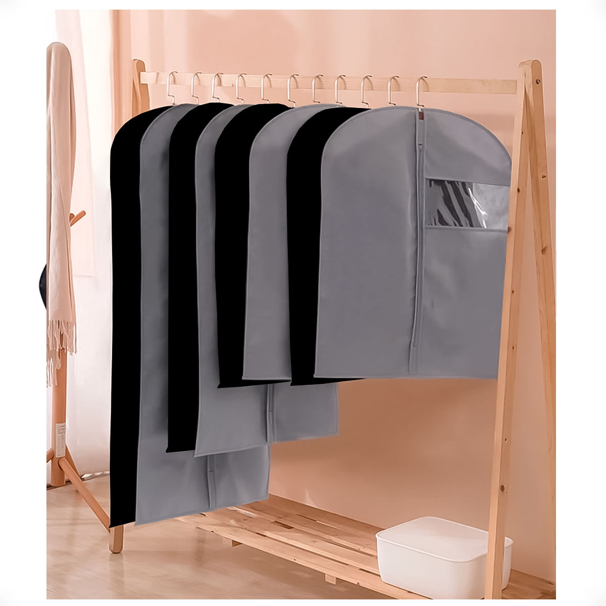 Porta traje 60 CM X 80 CM Color Gris