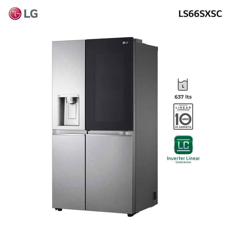 LG Refrigeradora con Inverter Linear Compressor (10 años de garantía) y 437  L de capacidad