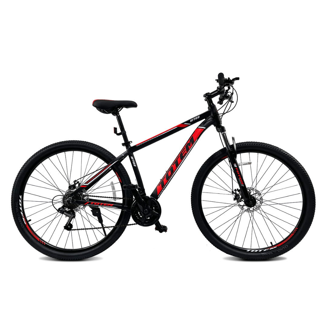 BICICLETA Totem W760 R29 T17 NEGRA ROJA Supergym