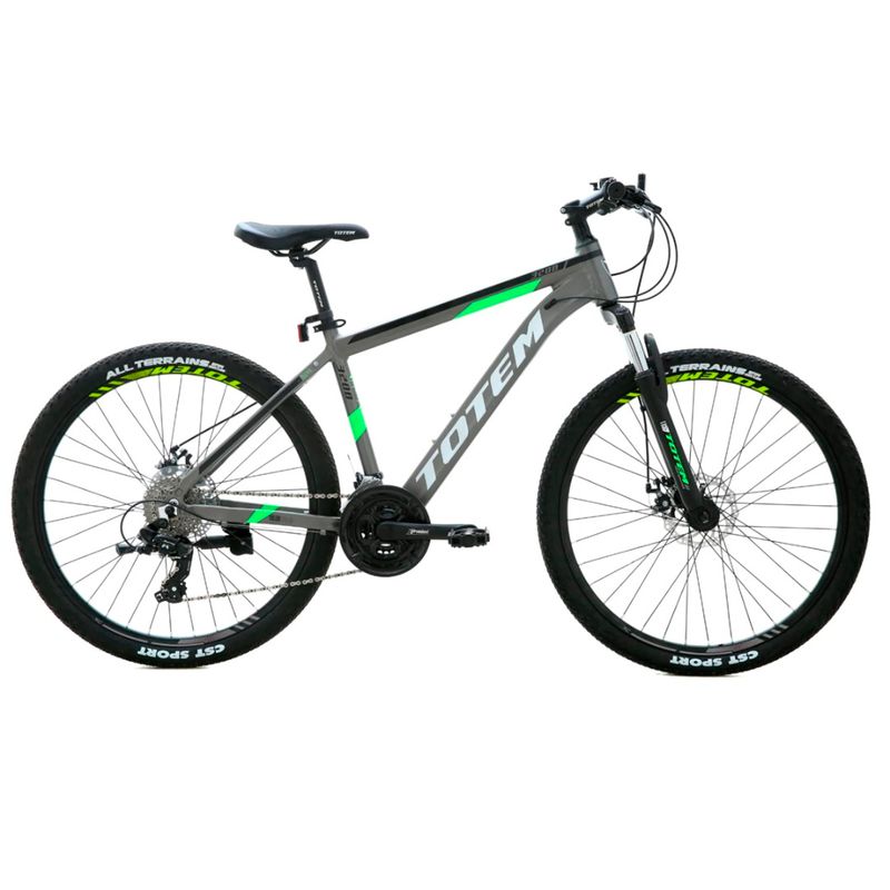 BICICLETA TOTEM 3200GRIS RODADO 26 24 CAMBIOS Supergym Ta Ta Shop