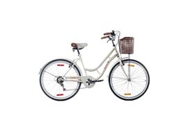 Bicicleta Baccio Ipanema Lady Rodado 26 6 Velocidades - Beige