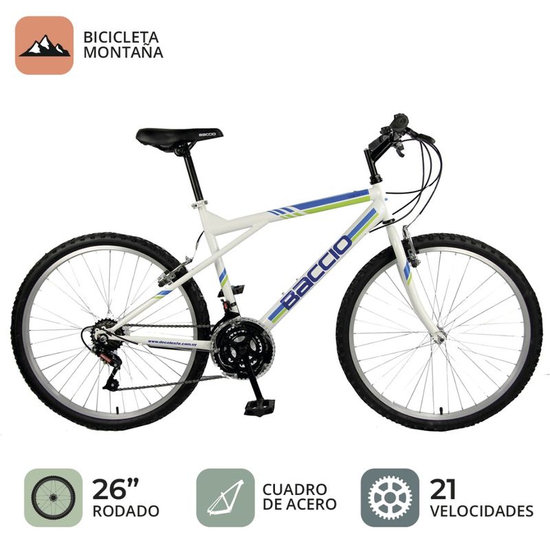 BACCIO Bicicleta ALPINA Man rodado 26 YS775.1 Wht