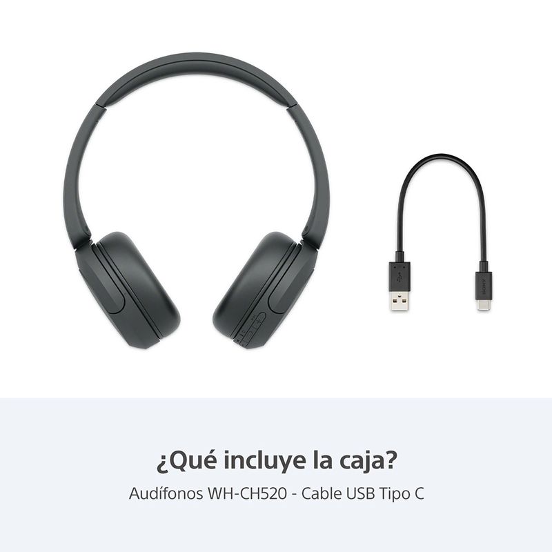Auriculares Inalambricos Sony WH-CH520 Black