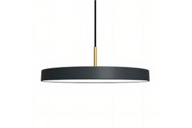 Luminaria Colgante Led Para Uso Interior Diseño Minimalista 40 X 5Cm Negro
