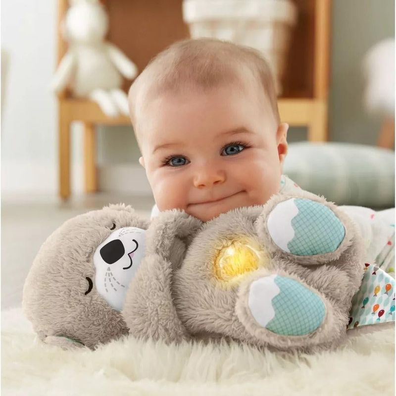 Peluche De Nutria Bebé Que Respira Y Relaja 30cm