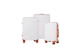 Set 3 Valijas Trotamundos Dream Policarbonato Blanco