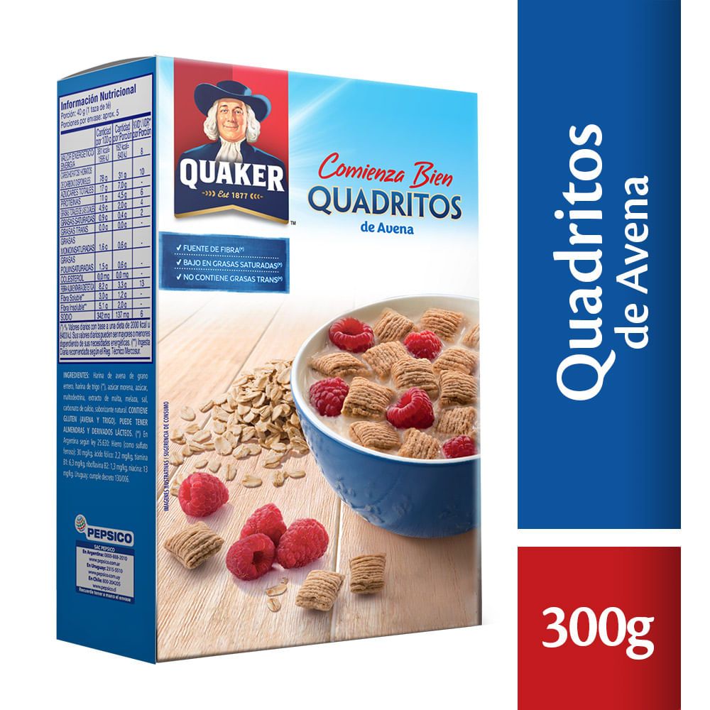 Cereal Quadraditos Quaker 300 G